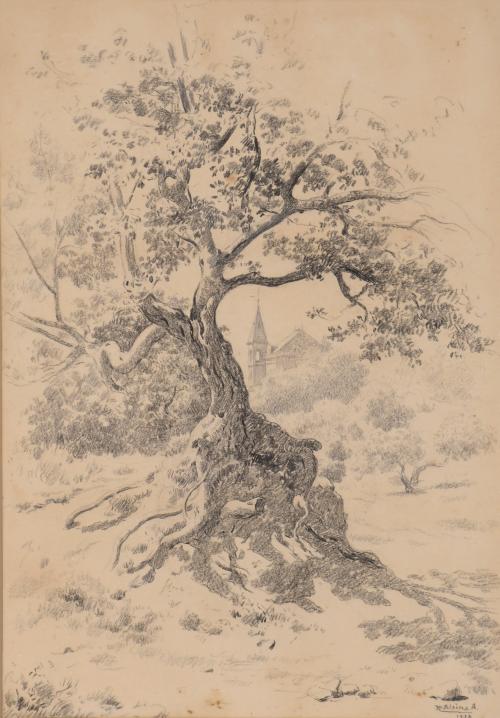 868-RICARD ALSINA AMILS (1858-?). "ÁRBOL", 1934.