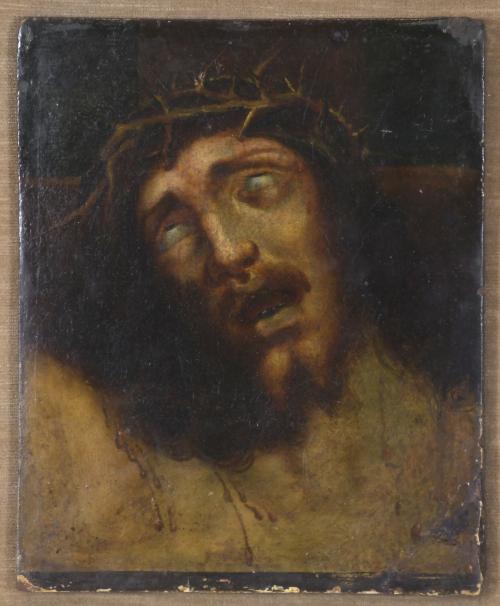 DESPUÉS DE LUIS DE MORALES "EL DIVINO". "ÚLTIMO ALIENTO DE CRISTO", SIGLO XVII.