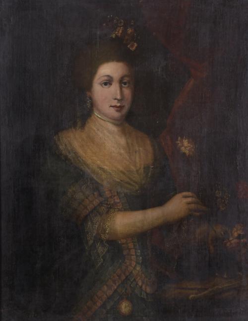 ESCUELA ESPAÑOLA, SIGLO XVIII. "RETRATO DAMA".