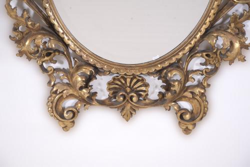 NEO-ROCOCO WALL MIRROR, 20TH CENTURY.