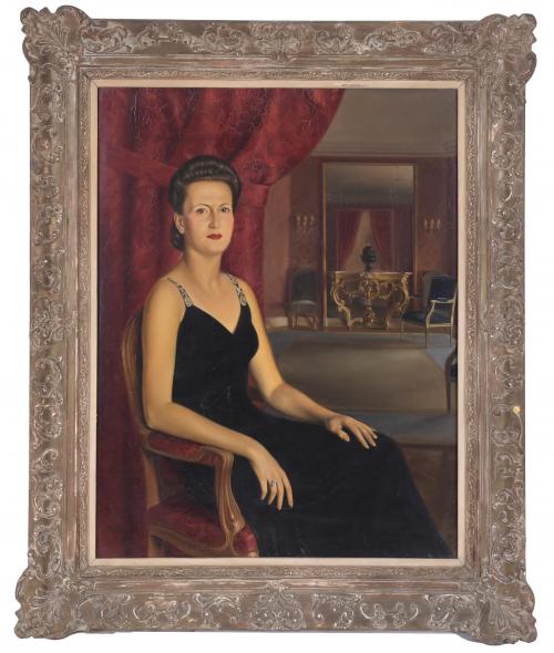 RAMÓN PICHOT SOLER (1924-1996). "PORTRAIT OF A LADY", 1945.