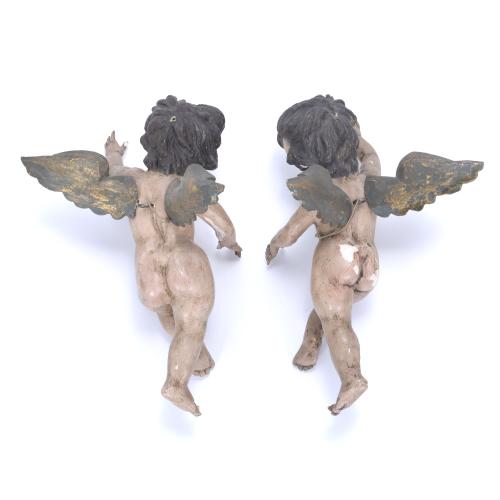 ESCUELA ESPAÑOLA, PPS. SIGLO XX. "PAREJA DE PUTTI"