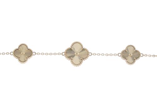 296-BRACELET WITH THREE CLOVERS, AFTER VAN CLEEF'S ALHAMBRA MODELS