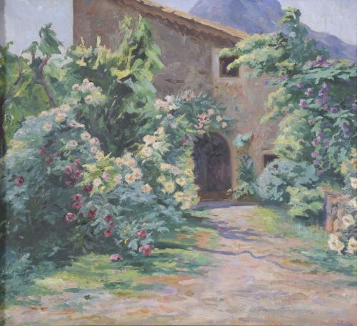 700-JOAN FUSTER BONNIN (1870-1945).  "ENTRADA A MASÍA".