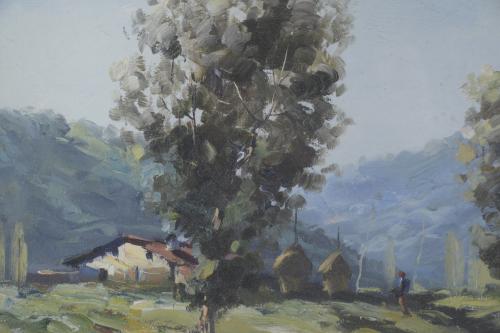 RAFAEL FERNÁNDEZ DE SOTO (1915-1984). "OLOT LANDSCAPE", 194