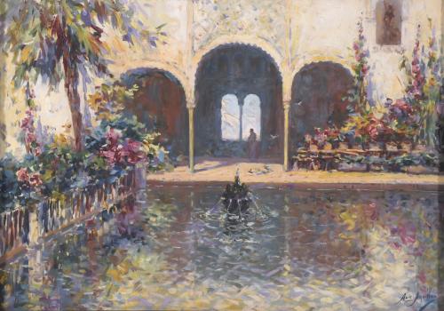 698-ANTONIO AGUILAR (1871-1931).  "ALHAMBRA".