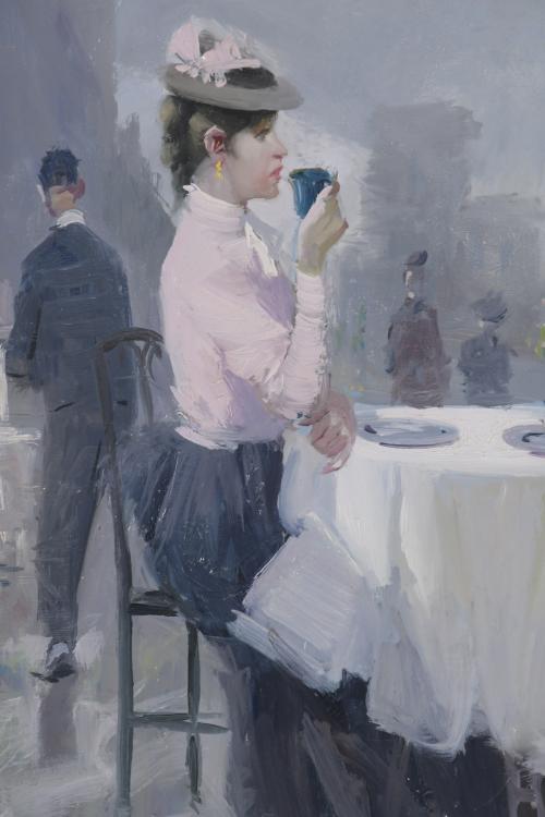 DOMINGO CAMPOY (1926). "TOMANDO EL TÉ".