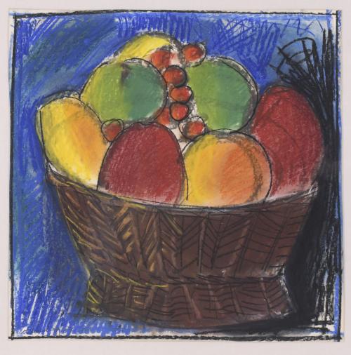 NARCÍS COMADIRA (1942).  "CESTO FRUTA", 1989.