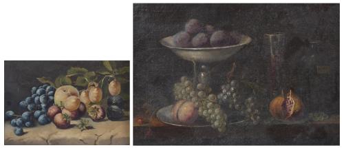 END OF 19TH CENTURY SPANISH SCHOOL. PAIR OF STILL LIFES.