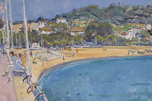 JOSEP AMAT PAGES (1901-1991). "PASEO DE SANT FELIU DE GUÍXO