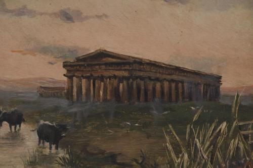 FRANCISCO PORTELA (1937).  "RUINS AND BULLS".