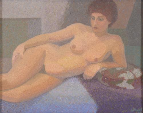 732-ANA GOLOBART SERRA (1959).  "DESNUDO FEMENINO", 1984.