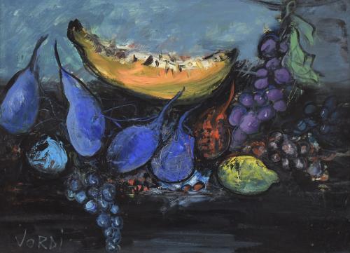 792-JORDI MERCADÉ FARRÉS (1923-2005). "BODEGÓN FRUTA".