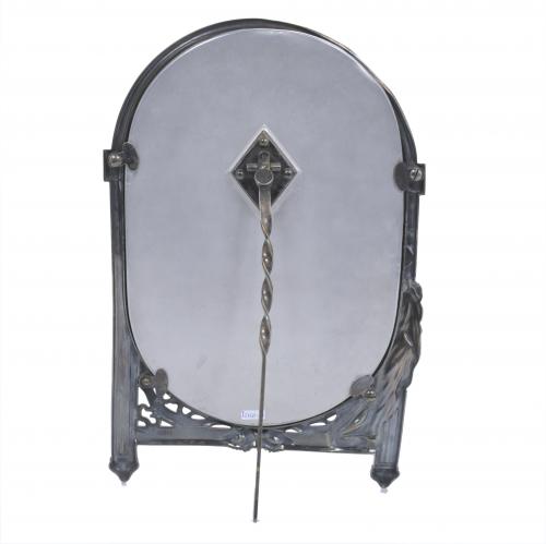 LATE NOUCENTIST TABLE MIRROR IN SILVER, CIRCA 1930-1933.