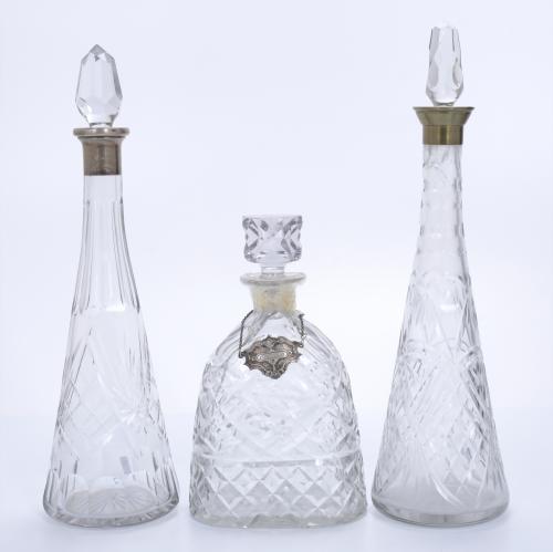 SIX LIQUOR BOTTLES, 20TH CENTURY.