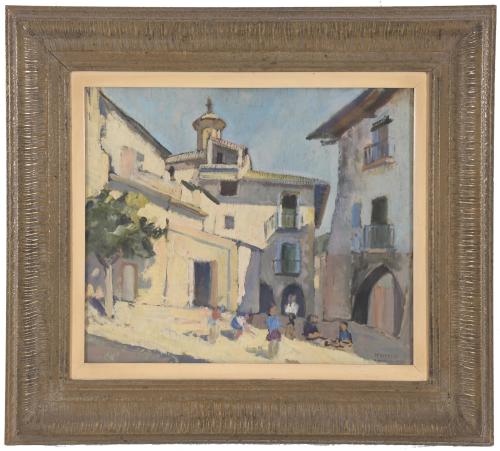 FRANCISCO MAIRELES VELA (1920-2000).  "VIEW OF SANAHUJA", 1