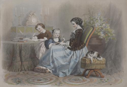 19TH-20TH CENTURY FRENCH SCHOOL. "FAMILY SCENES".