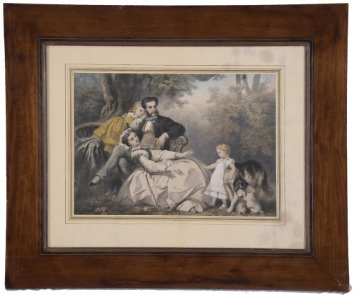 19TH-20TH CENTURY FRENCH SCHOOL. "FAMILY SCENES".