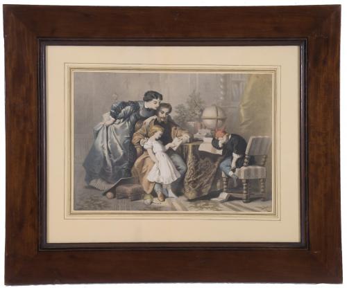 19TH-20TH CENTURY FRENCH SCHOOL. "FAMILY SCENES".