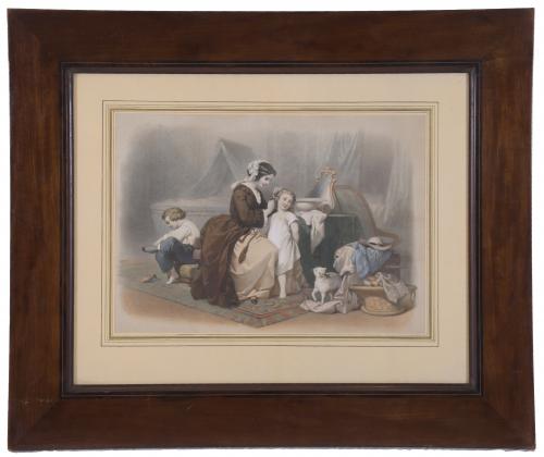 19TH-20TH CENTURY FRENCH SCHOOL. "FAMILY SCENES".