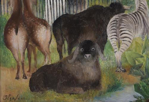 OLGA SACHAROFF (1889-1967) "ZOO", Circa 1930.