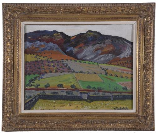 RAFAEL ZABALETA FUENTES (196-1960).  "PAISAJE".