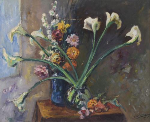 796-DOMINGO CARLES ROSICH (1888-1962). "FLORES", 1943.