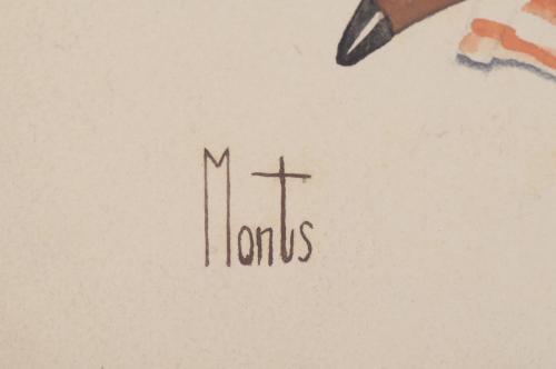 MONTUS (XX). DIBUJO ERÓTICO.