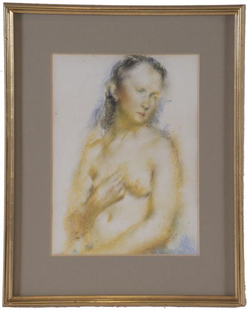 JOAN PALET (1911-1996). "RETRATO MUJER DESNUDA".