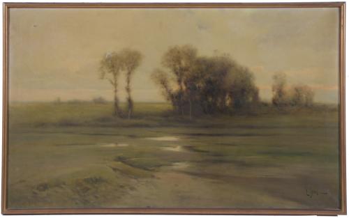 TOMAS SANS CORBELLA (1869-1911).  "PAISAJE".