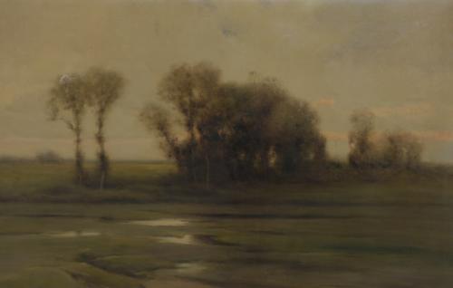 TOMAS SANS CORBELLA (1869-1911).  "PAISAJE".