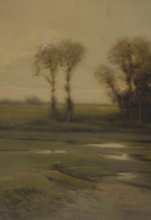 TOMAS SANS CORBELLA (1869-1911).  "PAISAJE".