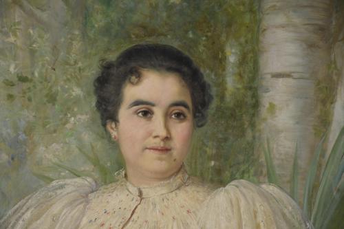 RICARDO MARTÍ AGUILÓ (1868-1936). "PORTRAIT OF A LADY", 189