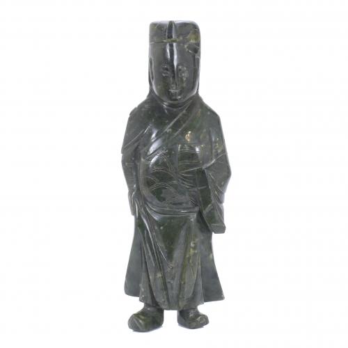 20TH CENTURY CHINESE SCHOOL. GRAN FIGURA EN JADE.