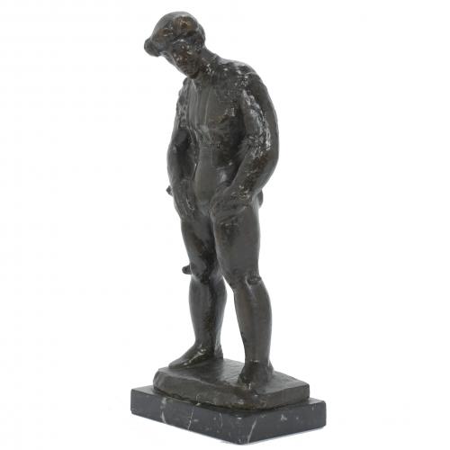 MANOLO HUGUÉ (1872-1945). "TORERO" EN BRONCE.