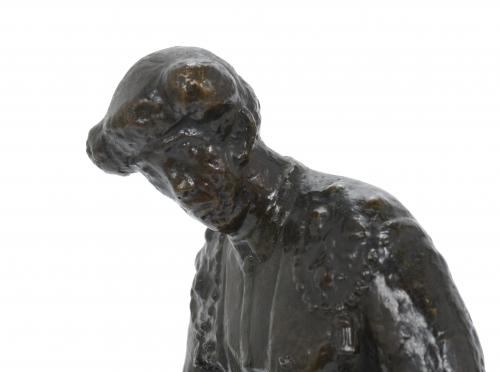 MANOLO HUGUÉ (1872-1945). "TORERO" EN BRONCE.