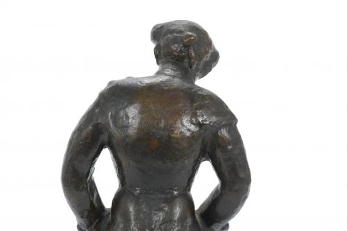 MANOLO HUGUÉ (1872-1945). "TORERO" EN BRONCE.