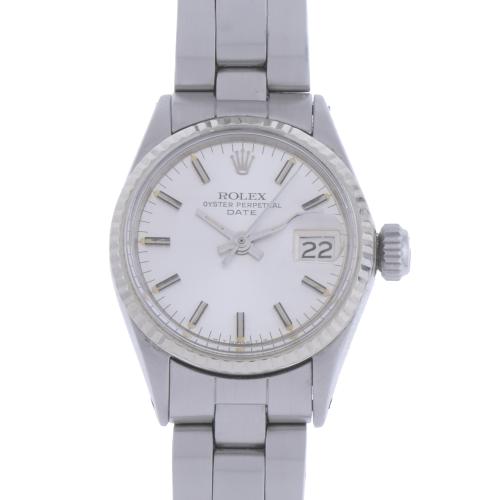 ROLEX. DATE MODEL LADIES WRISTWATCH LATE 1980 S