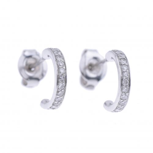 PENDIENTES PEQUEÑOS ARETES CON DIAMANTES.