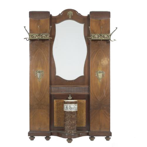 NOUCENTISTA COAT RACK, CIRCA 1900.