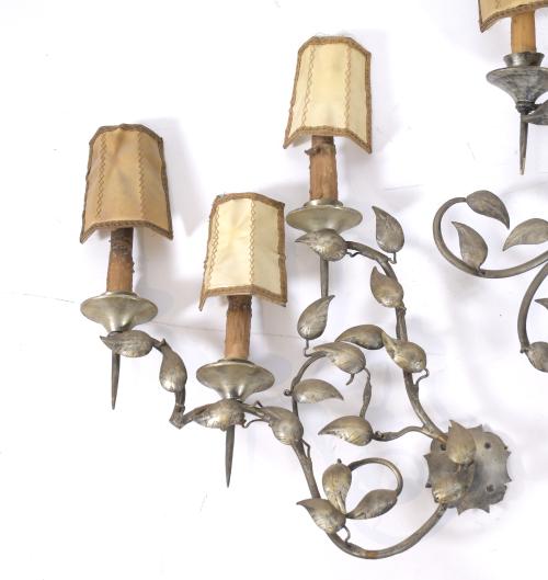 SET OF THREE SCONCES, MID 20TH CENTURY.