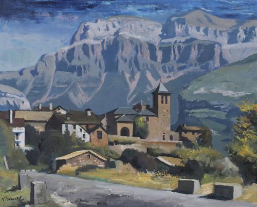 718-FREDERIC LLOVERAS HERRERA (1912-1983). "PAISAJE TOLRA".