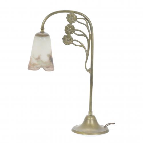 MULLER FRÉRES. ART NOUVEAU LAMP.