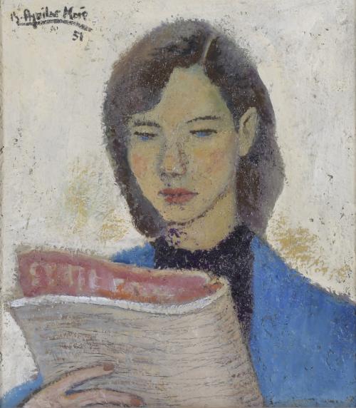 RAMÓN AGUILAR MORÉ (1924-2015). "PORTRAIT", 1951.