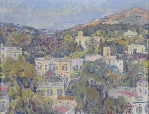 JOSEP AMAT PAGES (1901-1991). "PANORAMIC VIEW OF SANT GERVASI".