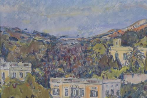 JOSEP AMAT PAGES (1901-1991). "PANORAMIC VIEW OF SANT GERVA