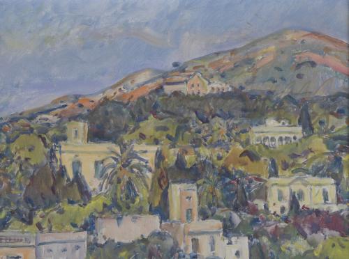 JOSEP AMAT PAGES (1901-1991). "PANORAMIC VIEW OF SANT GERVA