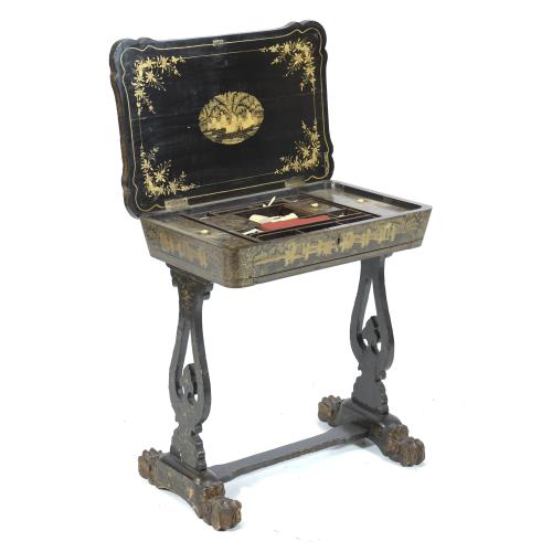 CHINESE SEWING BOX, 19TH CENTURY, FOR EUROPEAN EXPORT.