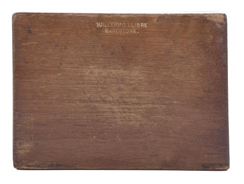 BIEDERMEYER SEWING BOX, 19TH CENTURY.