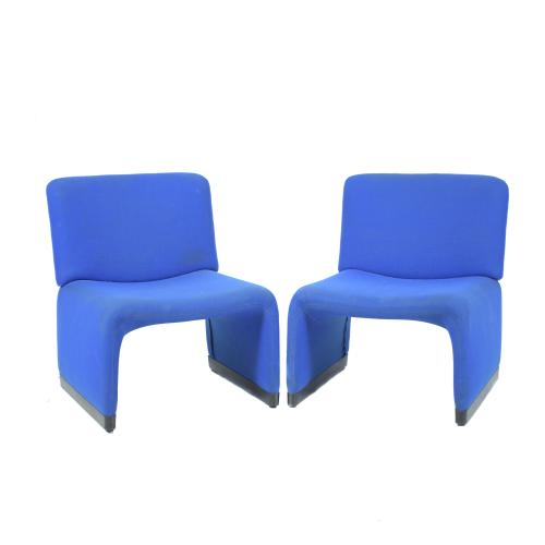 AFTER MODELS BY GIANCARLO PIRETTI. PAIR OF LOUNGE CHAIRS FOR ARTIFORT, CIRCA 1970.